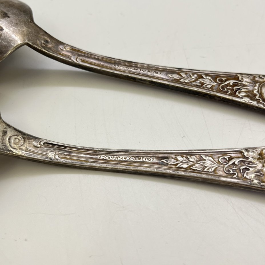 Набор из 2 ложек с флоральным декором