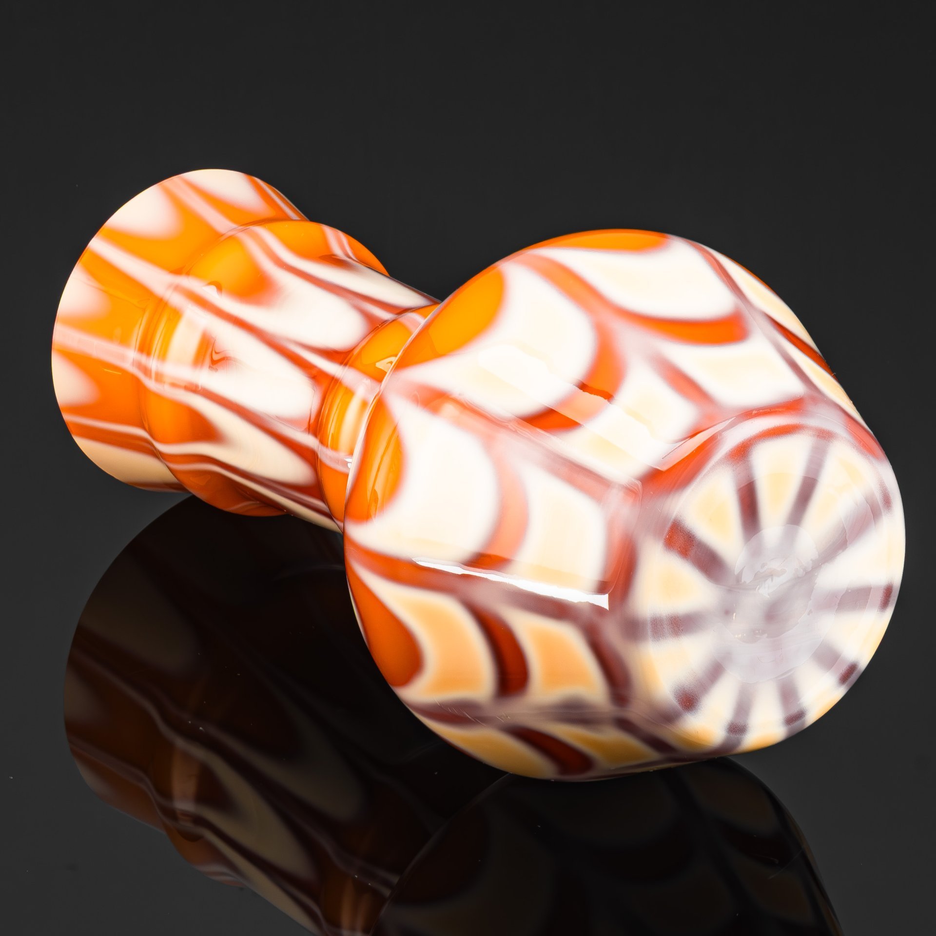 Ваза, стекло, сульфидно-цинковое, гутная техника, Стекольный завод «Красный май», СССР, 1960-1980 гг.