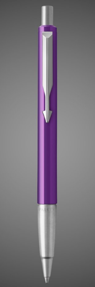 Шариковая ручка Parker Vector Standard Purple K01 СT, цвет чернил : blue, стержень: M, в подарочной упаковке, Металлы: нержавеющая сталь, пластик, хром