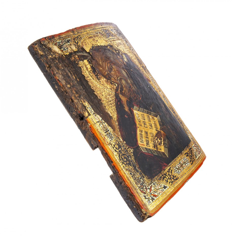Икона "Иоанн Богослов", дерево, темпера, Российская Империя, 1850-1900 гг.